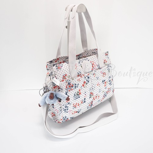 NWT Kipling KI0739 Kenzie Handbag Shoulder Purse Polyester Radiant Bouquet Multi - Picture 4 of 13