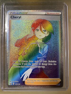 cheryl rainbow rare pokemon card (Full Art) (159/163) SWSH05 Battle Styles Holofoil — buy this pokémon card at Poké Jeux. Cheryl - Rainbow Rare -