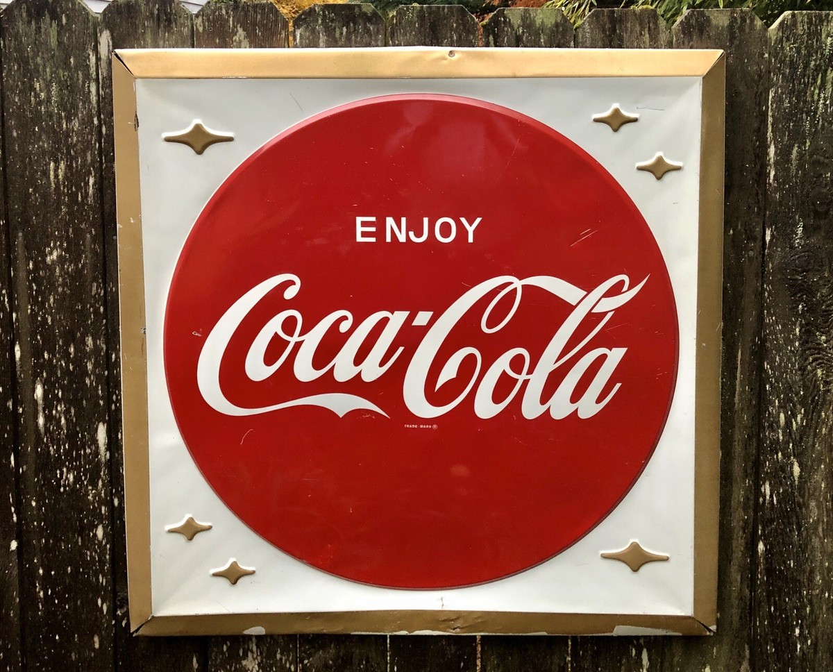 Coca-Cola ヴィンテージ丸看板 31cm 楽天市場】コカコーラ 看板 ブリキ看板 コカコーラ グッズ 丸型