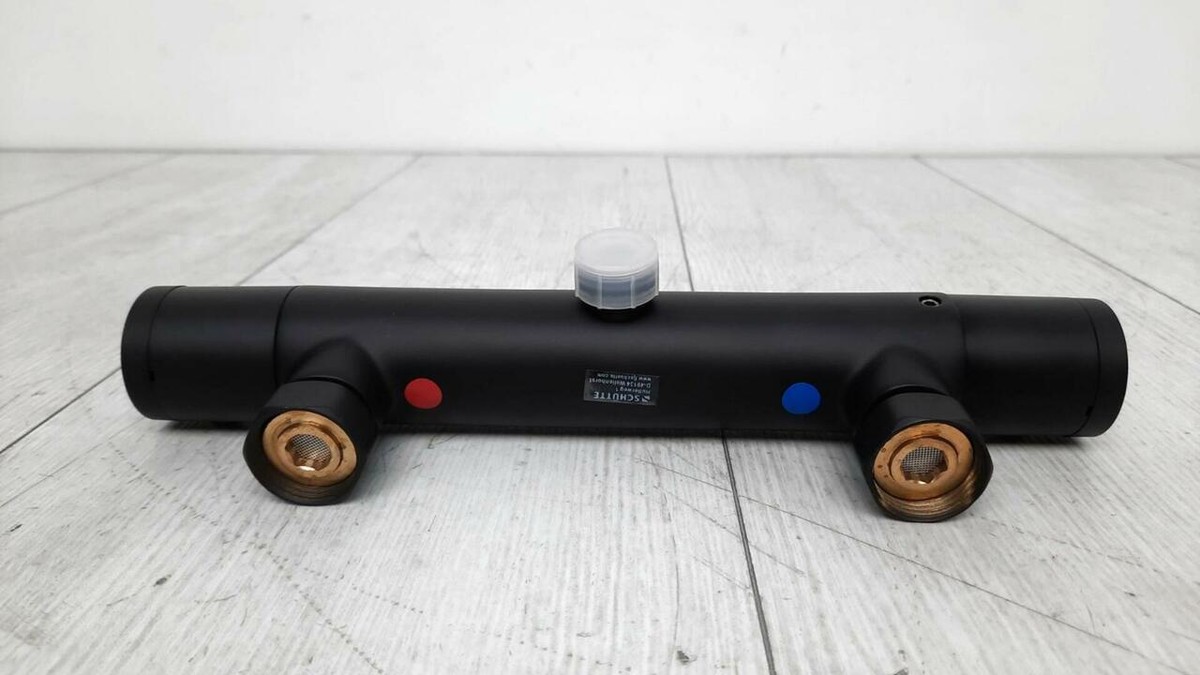 Miscelatore Termostatico SCH&Uuml;TTE London Nero - Doccia Con Sicurezza 38&deg;C