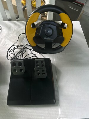LOGITECH WINGMAN FORMULA GP STEERING  WHEEEL & PEDAL 863185-0000 