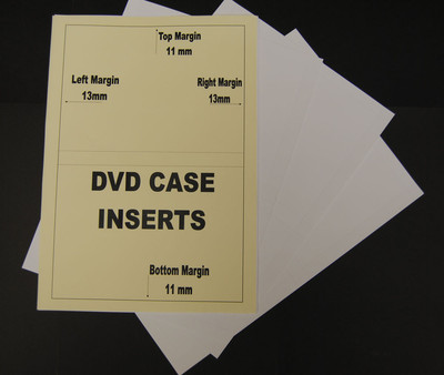 50 Sheets Of 120gsm Inkjet Printable Matt DVD Library Case Inserts ...