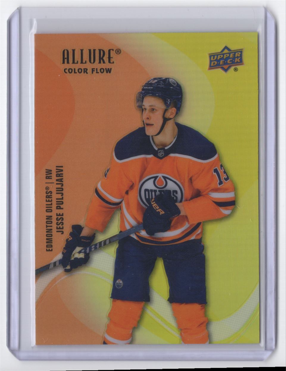 2022-23 Orange-Yellow Jesse Puljujarvi Edmonton Oilers #SF-82