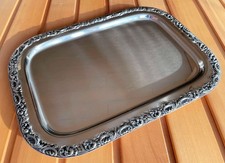 ORIGINAL WMF BRATEN- UND SERVIERPLATTE  *** VINTAGE BAROQUE CROMARGAN ® ***