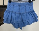 American Eagle AE Mini Ruffle Skort Jean Skirt Size 0 Women’s Ruffled Tiers — photo 6