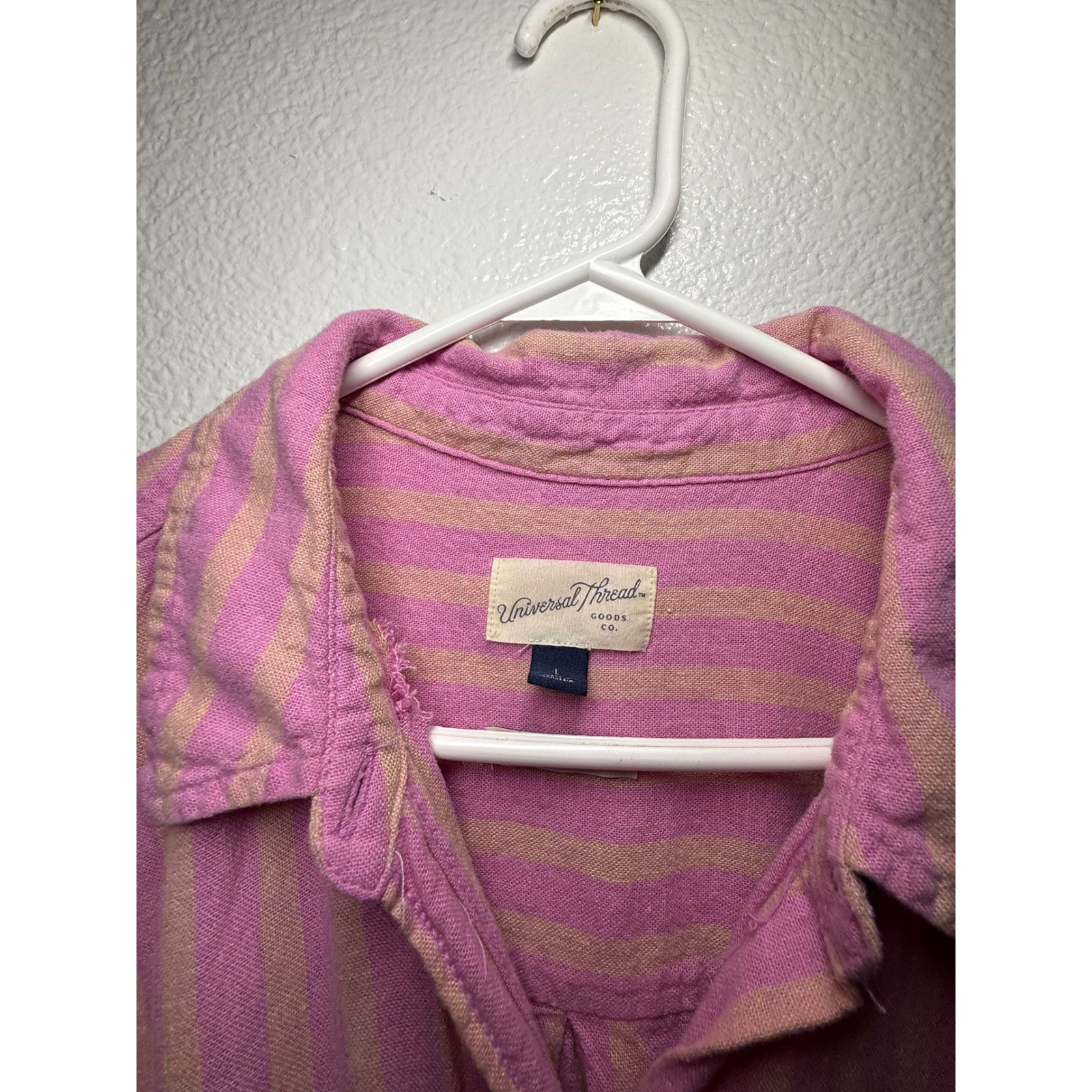 Universal Thread Pink Stripe Button Down Shirt an… - image 10