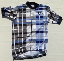 Danny Shane Bellam Blue Bamboo White Ash Full Zip Cycling Jersey Eco orig $120