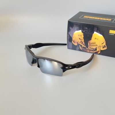Oakley Flak 2.0 XL Sunglasses Black Frame Polarized Silver Lens Mens New