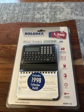 Rolodex Pocket Planner Electronic New RFPP-12 Organizer Backlit 1200 items