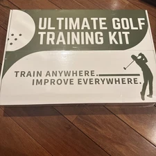 New 6-in-1 Ultimate Golf Training Kit w/Divot Board, Golf Grip Trainer, Swing +
