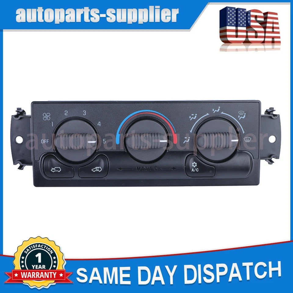 Панель модуля климат-контроля ОВК для 99-02 Chevy Silverado 1500 GMC Sierra 1500 - Изображение 4 из 4