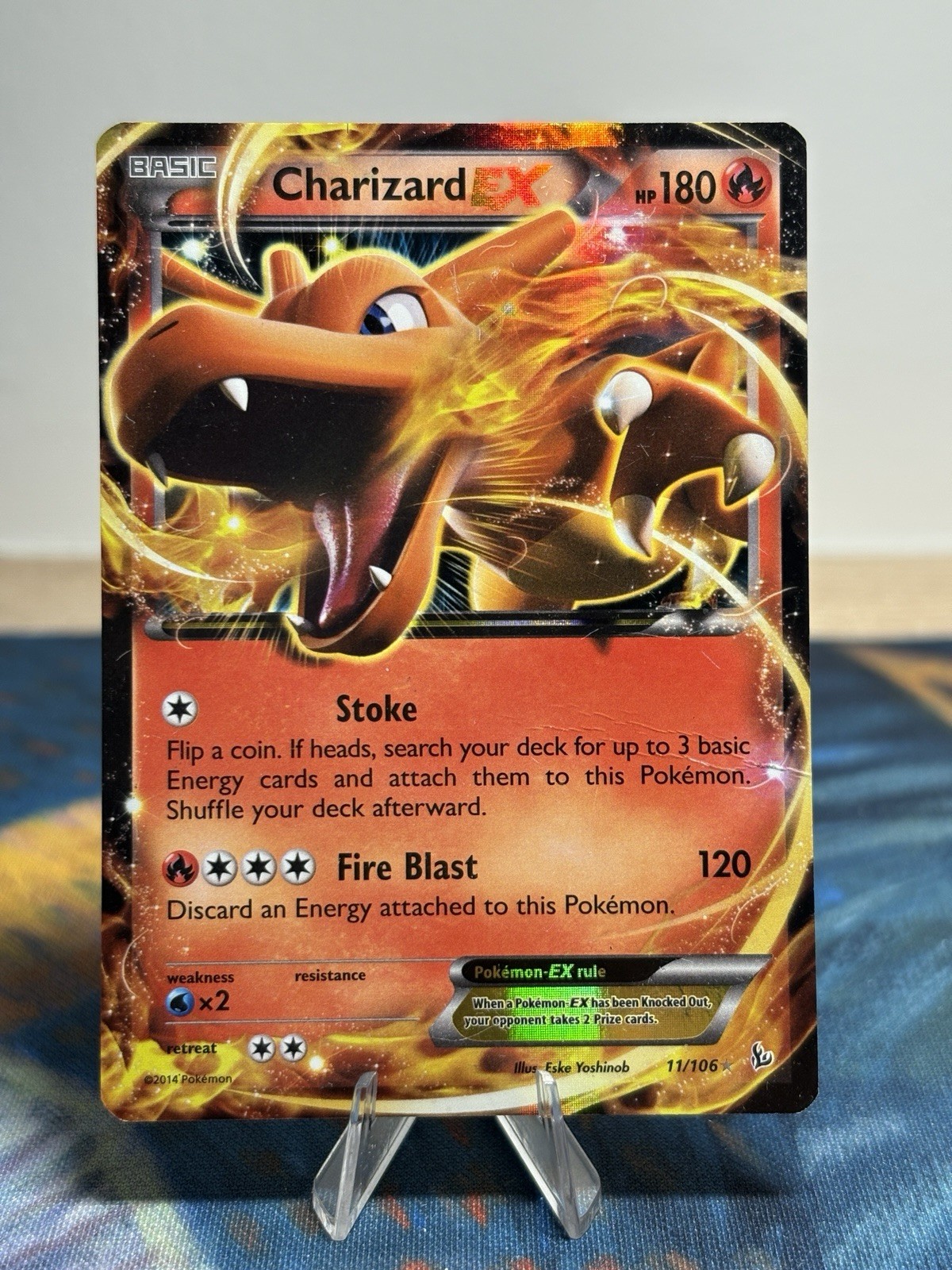 Charizard EX 11/106 Holo Ultra Rare XY Flashfire M English Pokemon Card HP