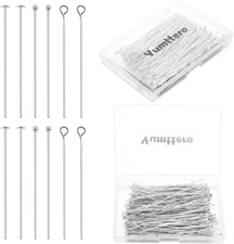 210 Pcs 70Mm/2.76 Inch 21 Gauge Head Pins for Jewelry Making Straight Ball Eye P