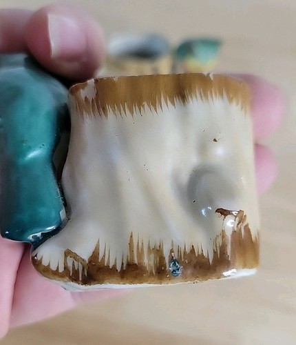 Vintage Antique Owl Tooth Pick Holder Occupied Japan Set Of 2 - Picture 15 of 20