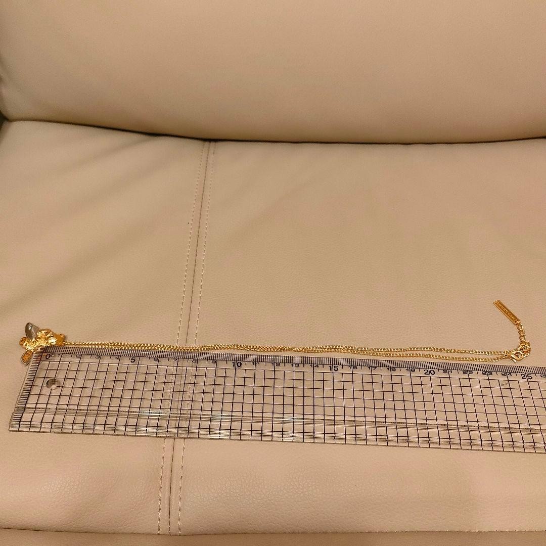 Burberrys JAL 50th Anniversary Teddy Bear Plane Necklace Gold Nova Check 54cm thumbnail 11