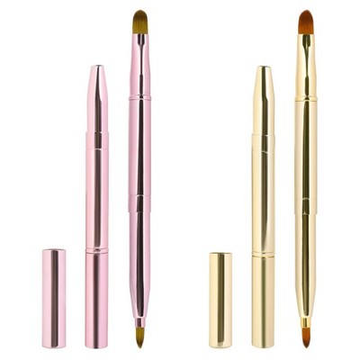 2 Pack Retractable Lip Brush for Lipstick Lip Gloss Double-Ended Lip Makeup B...