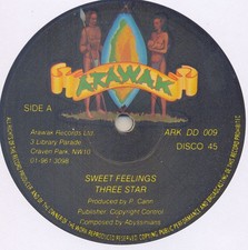 Three Star - Sweet Feelings - UK 12" Vinyl - 1979 - Arawak