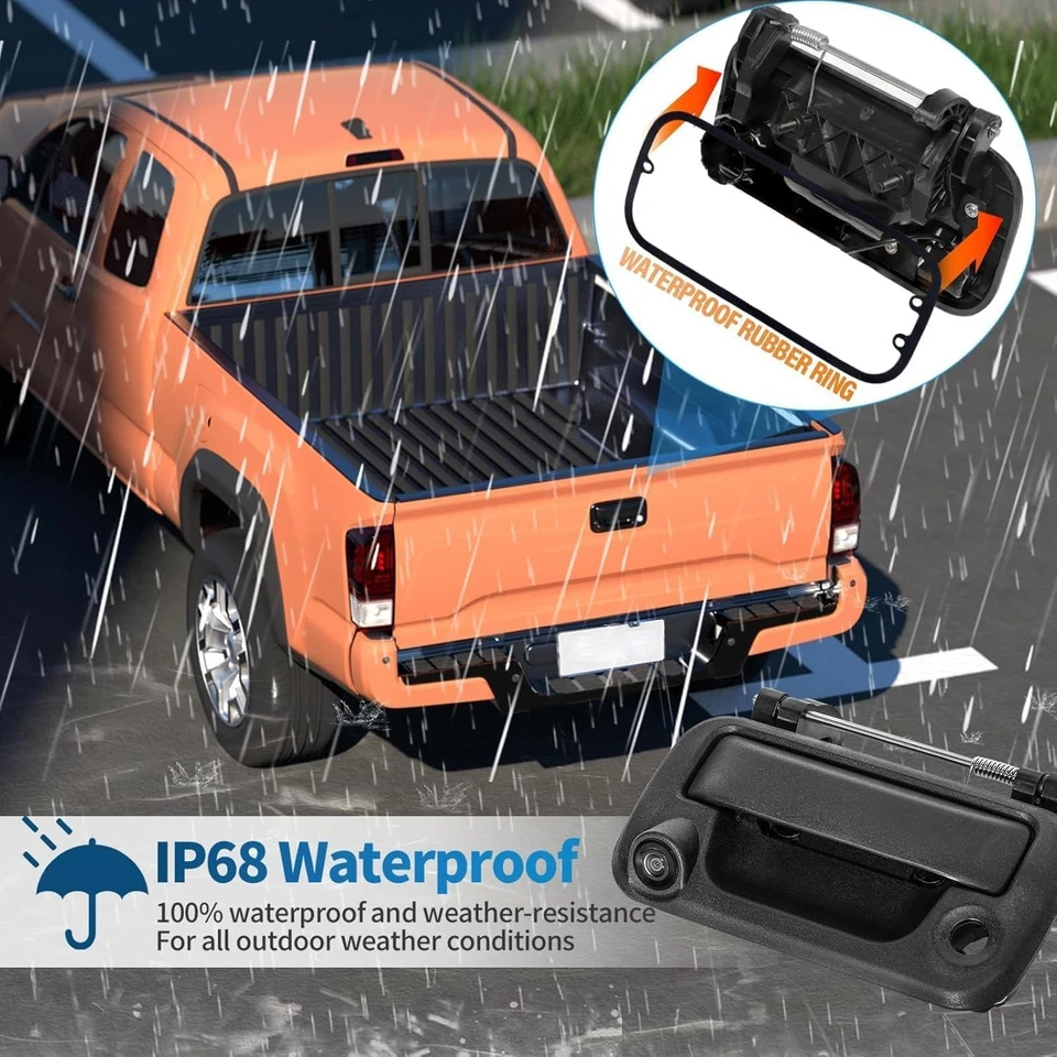 OEM Backup Camera & Replacement Mirror Monitor for Ford F250 F350 F450 2008-2016 - Image 2 of 4