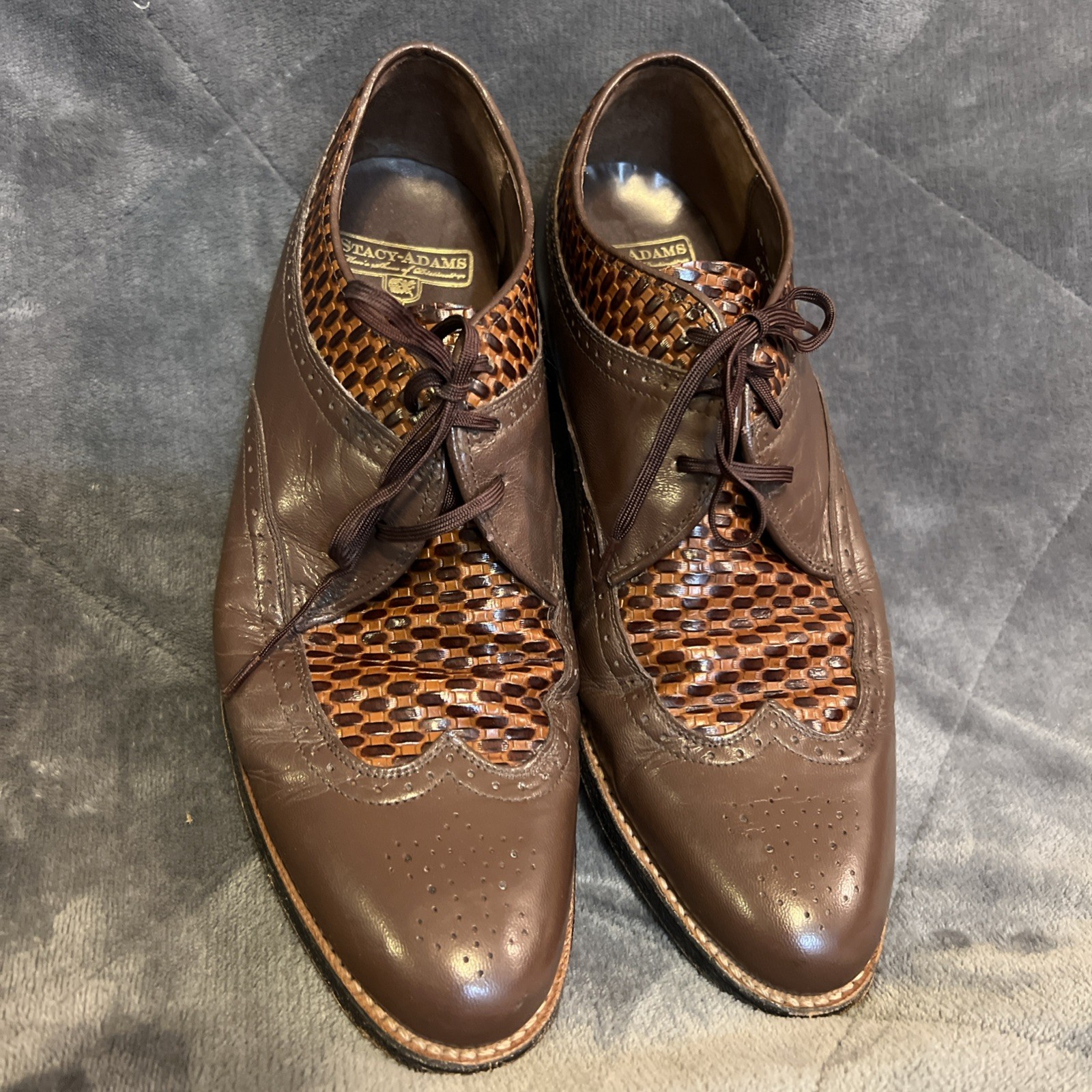 Stacy Adams Dayton Python Print Wingtip Oxford 10… - image 1