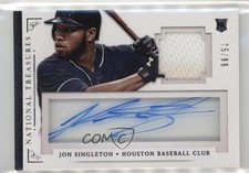 2014 Panini National Treasures 75/99 Jon Singleton #51 Auto r9d
