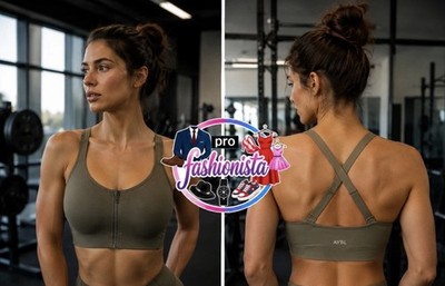 Victoria's Secret VSX Knockout 2.0 Front-Close Sports Bra Olive Green Size 34DDD