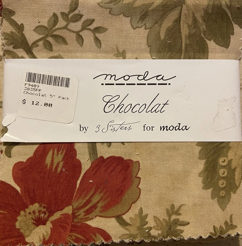 Chocolat By 3 Sisters For Moda. OOP Charm Pack. - Image 2 of 3