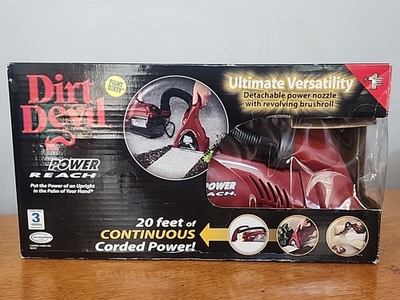 #ad #ad VTG NIB DIRT DEVIL POWER REACH VAC# 08245 POWERFUL REVOLVING BRUSH $105.57