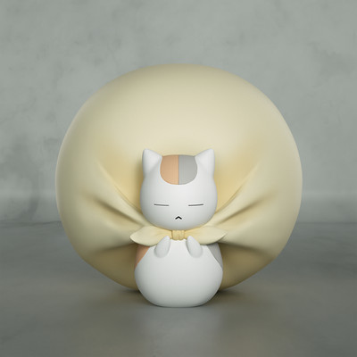 WAWA Studio Natsume's Book of Friends Teacher Cat Mini Figurine Model