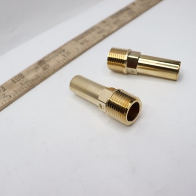 (2-Pk) SharkBite Push-to-Connect x MIP Stem Adapter Fitting Brass PL1216MA2