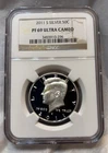 2011-S 50C SILVER PROOF Kennedy Half NGC PF69 ULTRA CAMEO
