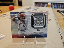 2021 Topps - Topps 70th Anniversary Manufactured Logo Patches Series 2 Albert...