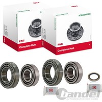 2X FAG RADLAGER-SATZ Hinten Vorne Passend FÜR Hyundai Atos Pony Mitsubishi Colt