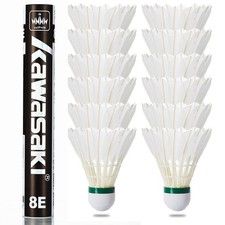 Badminton bälle Badminton Federbälle 12 Stück, Geschwindigkeit 77,Hurrikan Te...