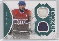 2011 Artifacts Frozen Jerseys Green Jersey/Patch 12/35 Tomas Plekanec Patch 0b3