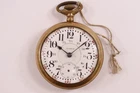 Antique Illinois 17 Jewels Gold Filled Pocket Watch Pre-Owned Doesn't Run (43-39