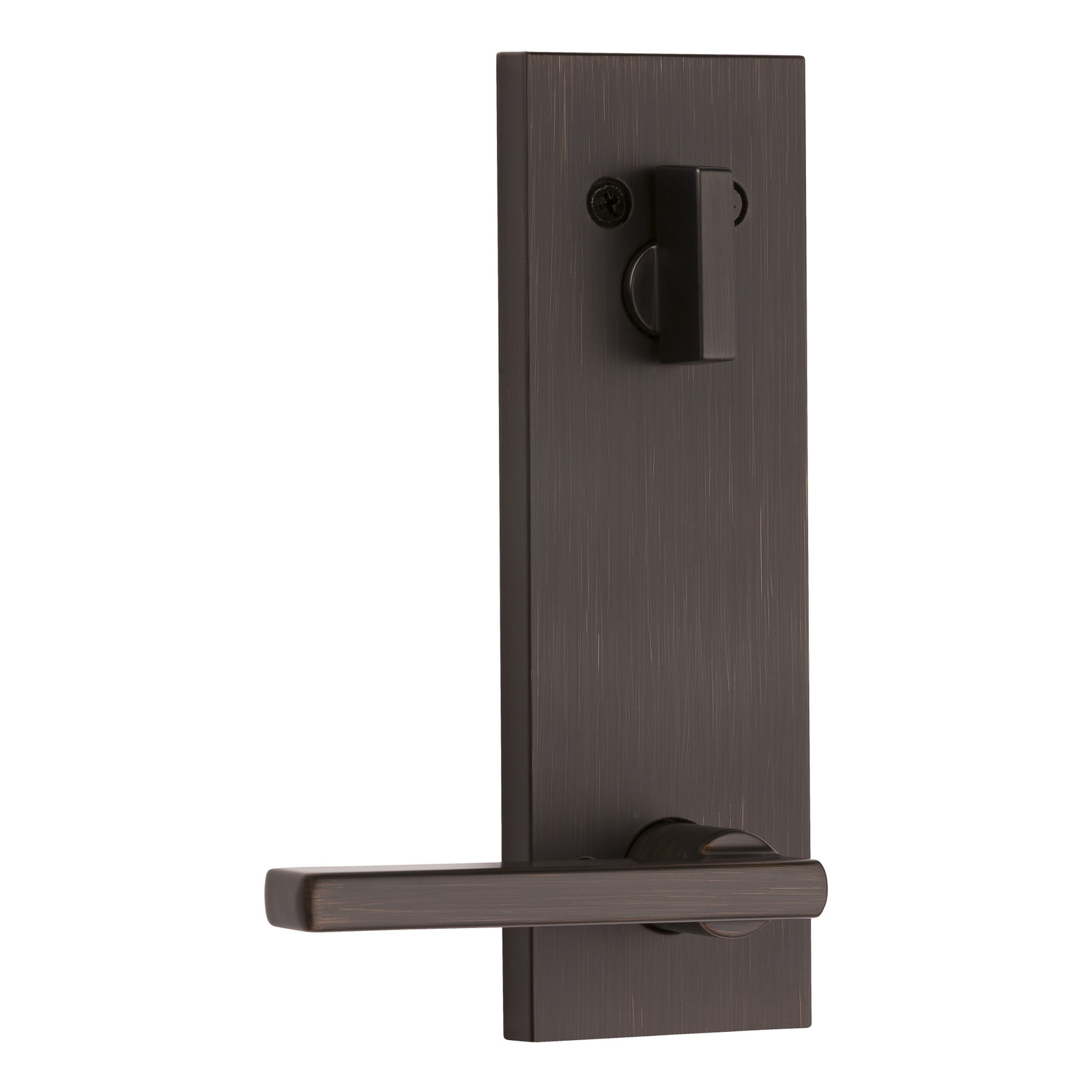 Kwikset 971HFLSQF Halifax Interior Lever Trim in Bronze Finish
