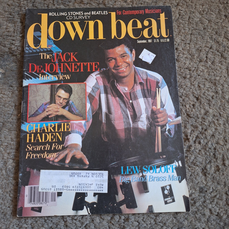 Down Beat Magazine Jack DeJohnette