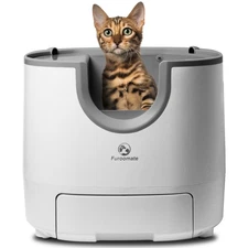 Self-Cleaning Cat Litter Box Open-Top Design with Advanced Safety Sensors Extra