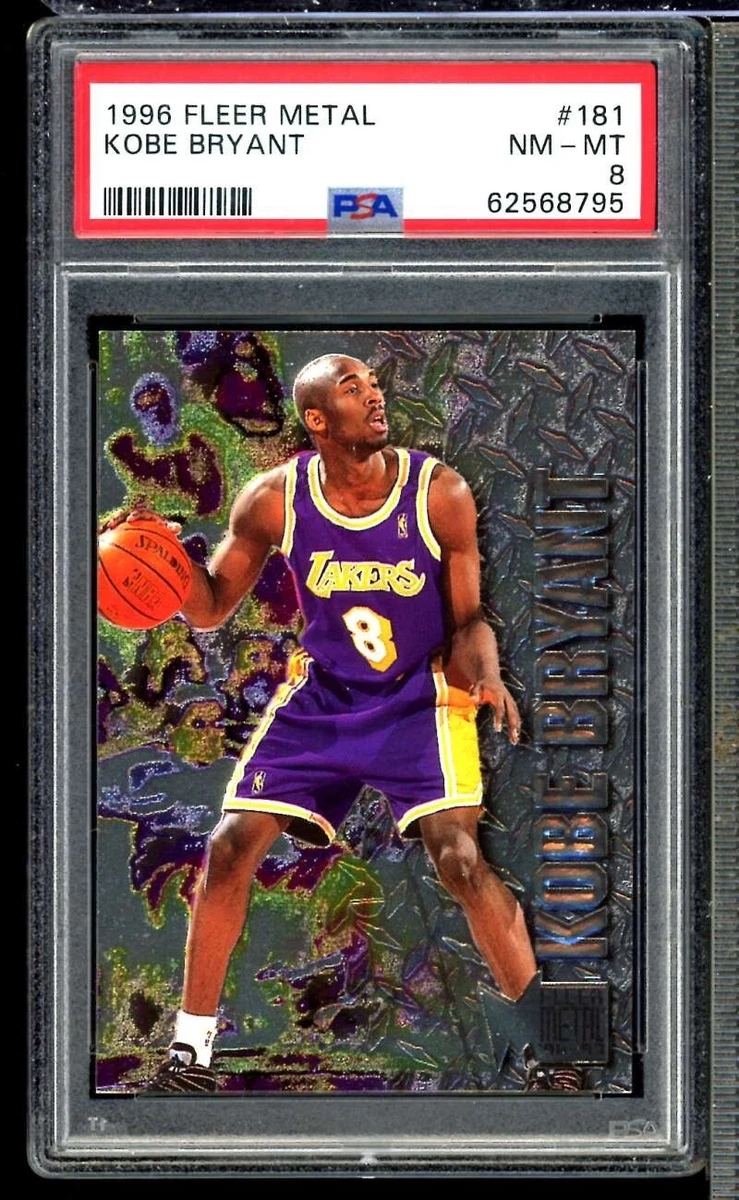 Kobe Bryant Basketball Grade 8 Rookie Sports Trading Cards