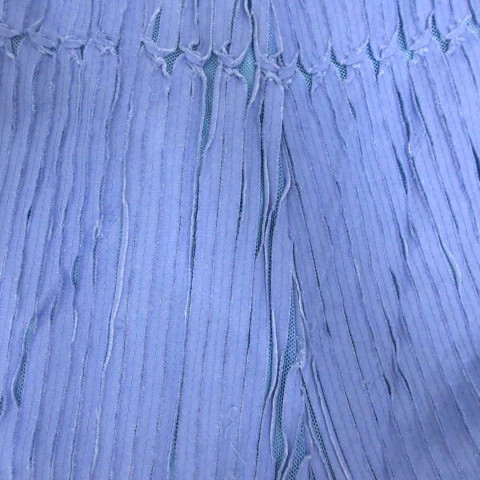 Used Heart Haat Issey Miyake Pleated Sarouel Pants 2 Blue Ha71Ff673 Elastic Wais