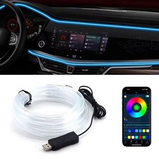 Innenraum Auto LED Streifen Lichter 5M USB Neon 5V Innendekoration Atmosphäre
