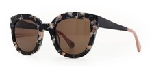 WOOW SUPER BOLD 1 0503 Black Pink / Brown Sunglasses 49mm