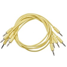 Black Market 3" 3.5mm Modular Synthesizer Patch Cable - 5-Pack, Yellow