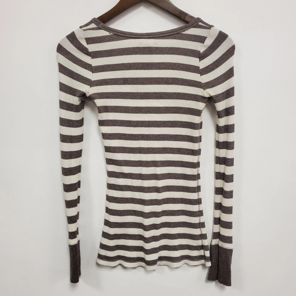 Top Térmico De Colección American Eagle Y2K Manga Larga Talla M Elena Bella Sesgado Ajustado Foto 3 de 4