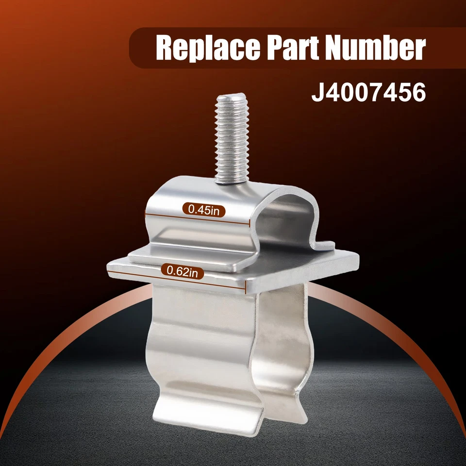 Clip de retención de varilla de hélice de capó de acero inoxidable para camioneta Dodge Ram 1500 2500 3500 1998-2003 Foto 4 de 4