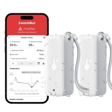 Bluetooth Hygrometer Thermometer, IP65 Indoor Outdoor Humidity Sensor with Re...