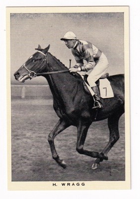 Vintage 1937 HARRY WRAGG Horse Racing Sports Card