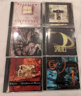 DELERIUM CD LOT OF 6  FACES FORMS, SPHERES KARMA EUPHORIA REFLECTIONS Semantic