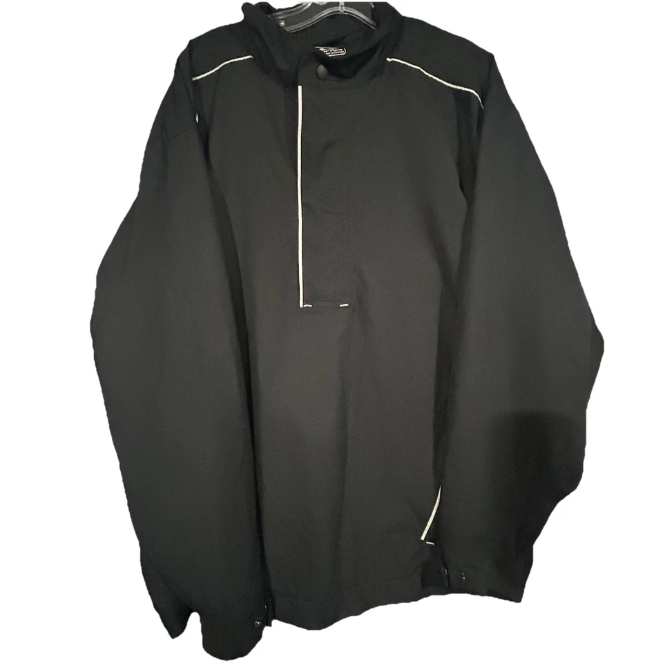 Chaqueta negra con cremallera de cuarto de golf Snake Eyes para hombre talla XL Foto 2 de 4