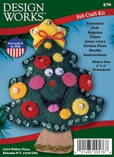 DIY Design Works Christmas Tree Felt Ornament Kit